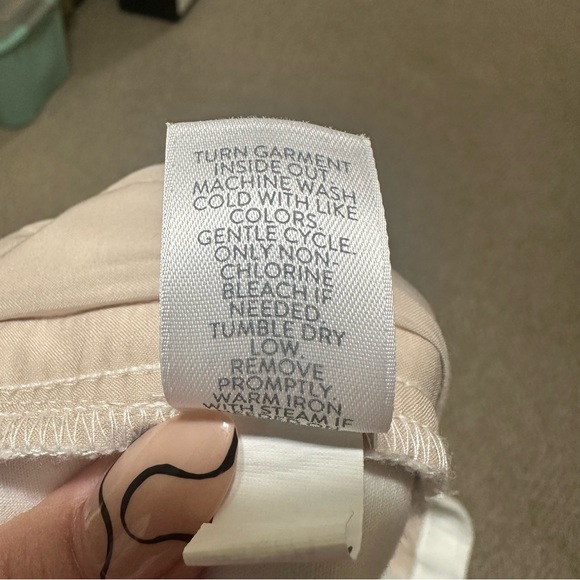 J. Jill Essential Cotton Stretch Tapered Straight Leg Pants Women 20 White - Picture 6 of 6